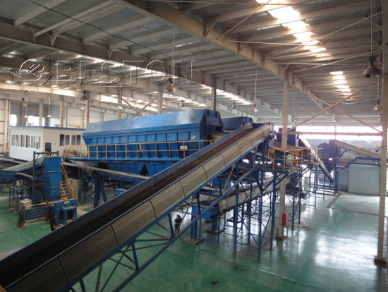 waste recycling line