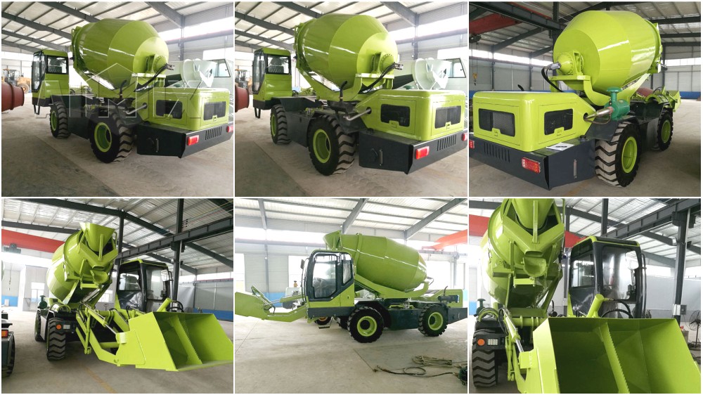 self loader concrete mixer truck