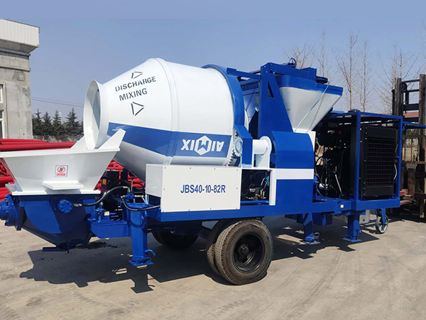 ABJZ30C diesel concrete mixer with pump