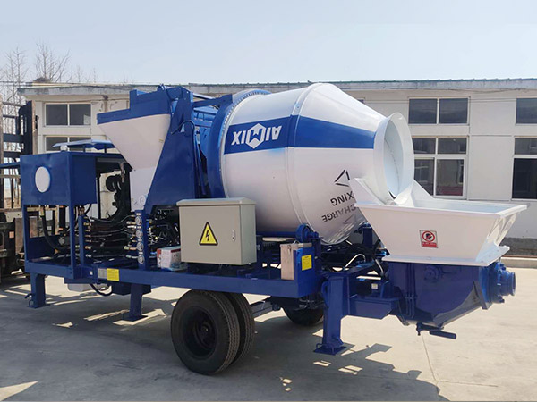 ABJZ30C diesel concrete mixer with pumps