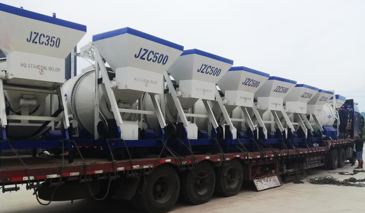 17 sets of concrete mixers