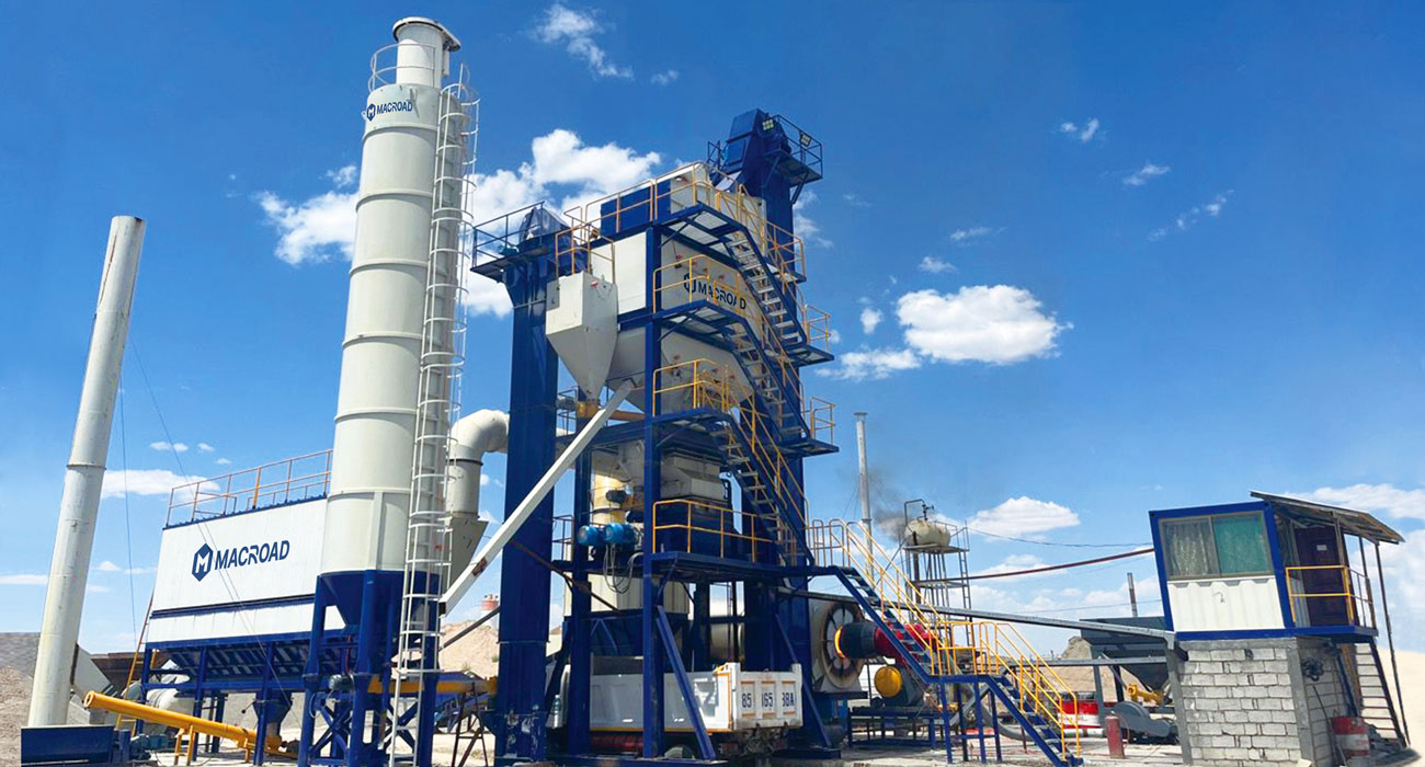 ALQ series asphalt batching plant for sale on site in Uzbekistan