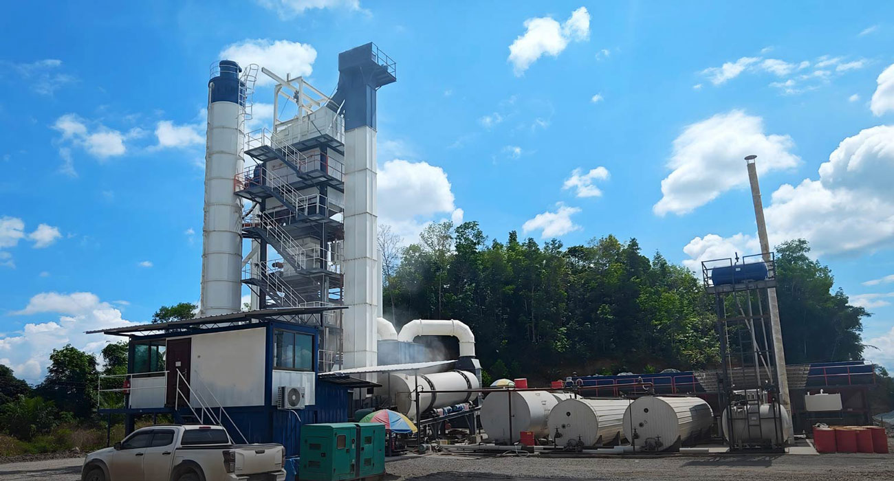 ALQ120 Asphalt Batch Plant On site in Malaysia Sabah